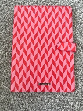Stella & Dot Pink and Red Chevron jewelry holder